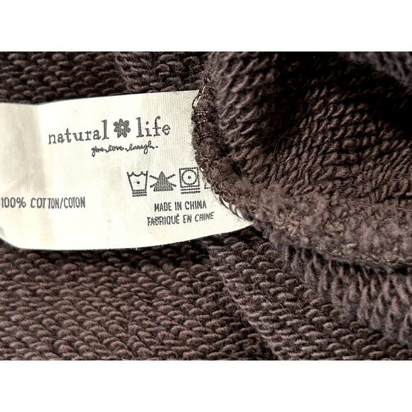Natural Life Pullover Hoodie Size: S/Md - Picture 3 of 4